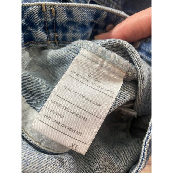 KanCan Women's Blue Denim Tribe Co Ed Cheer Button Front Denim Jacket - XL - Picture 15 of 15